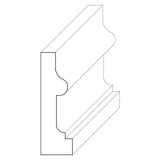5725 Wood Panel Mold & Base Cap 3/8 x 1-1/4