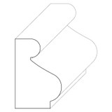 5726 Wood Panel Mold & Base Cap 3/4 x 1-1/8