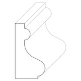 5734 Wood Panel Mold & Base Cap 13/16 x 1-1/2