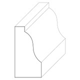 5739 Wood Panel Mold & Base Cap 5/8 x 1-3/16