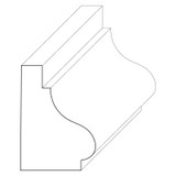 5754 Wood Panel Mold & Base Cap 3/4 x 1