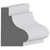 5754 Wood Panel Mold & Base Cap 3/4 x 1