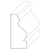 5920 Wood Panel Mold & Base Cap 11/16 x 1-9/16