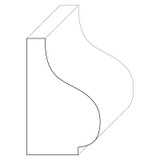 5934 Wood Panel Mold & Base Cap 9/16 x 1-1/2