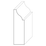 5938 Wood Panel Mold & Base Cap 3/4 x 2-1/2