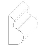 5941 Wood Panel Mold & Base Cap 5/8 x 1-3/16