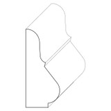 5943 Wood Panel Mold & Base Cap 3/4 x 1-3/4