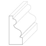 5944 Wood Panel Mold & Base Cap 9/16 x 1-1/8