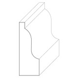 5948 Wood Panel Mold & Base Cap 9/16 x 1-9/16