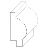 5953 Wood Panel Mold & Base Cap 7/8 x 1-3/4