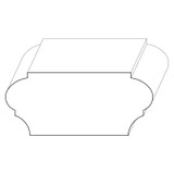 6914 Wood Handrail 1-3/8 x 3-1/4