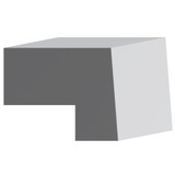 8343 Wood Panel Mold & Base Cap  1-1/4 x 3-7/8