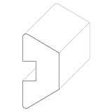 8345 Wood Astragals 11/16 x 1-7/16