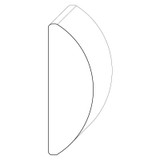 8354 Wood Panel Mold & Base Cap 1-1/2 x 2-1/2