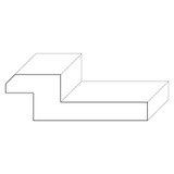 8362 Wood Panel Mold & Base Cap 1-1/4 x 3-7/8