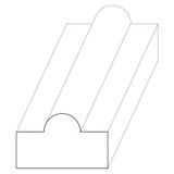 5087 Wood Shelf Edge 3/8 x 5/8