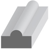 5087 Wood Shelf Edge 3/8 x 5/8