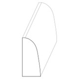 5124 Wood Shoe 3/8 x 13/16