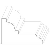 1180 Wood Casing 1-1/2 x 2-1/2