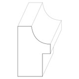 7054 Wood Backband 1-1/2 x 1