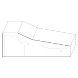 8507 Wood Plinth Block 1-1/2 x 4-1/4