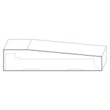 8540 Wood Plinth Block 1-1/2 x 7