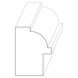 7134 Wood Backband 1-1/2 x 1-1/8