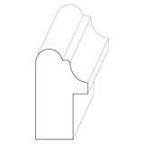 7120 Wood Backband 1-1/2 x 7/8