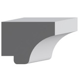 8081 Wood Panel Mold & Base Cap 5/8 x 13/16