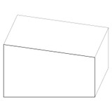 8160 Wood Plinth Block 1-1/4 x 2-1/2