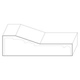 8522 Wood Plinth Block 1-1/4 x 4-1/2