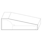 8529 Wood Plinth Block 1-1/4 x 4-3/16