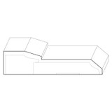 8537 Wood Plinth Block 1-1/4 x 5-3/8