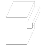 7118 Wood Backband 1-1/4 x 1-1/4