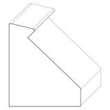 8150 Wood Panel Mold & Base Cap 2 x 2-3/8