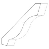 3077 Wood Crown 1-1/8 x 6-5/8