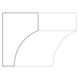3108 Wood Crown 1-1/8 x 3/4
