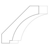 3278 Wood Crown 1-1/8 x 4-7/8