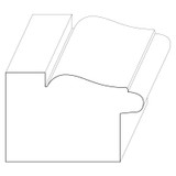 7016 Wood Backband 1-1/8 x 1-3/4