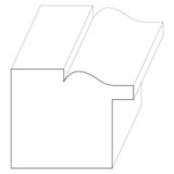 7056 Wood Backband 1-1/8 x 1-3/8