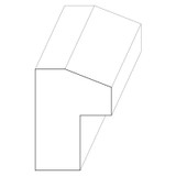 7058 Wood Backband 1-1/8 x 7/8