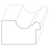 7072 Wood Backband 1-1/8 x 1-3/4