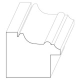 7087 Wood Backband 1-1/8 x 1-3/8
