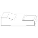 8502 Wood Plinth Block 1-1/8 x 4-3/4