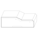 8523 Wood Plinth Block 1-1/8 x 3-3/4
