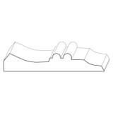 8338 Wood Casing 1-1/8 x 6-3/8