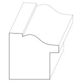 7113 Wood Backband 1-1/8 x 1-3/16