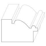 7114 Wood Backband 1-1/8 x 1-3/4