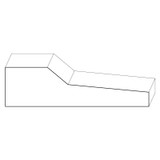 8547 Wood Plinth Block 1-1/8 x 7-3/4