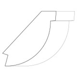 3374 Wood Crown 1-1/8 x 3-5/16